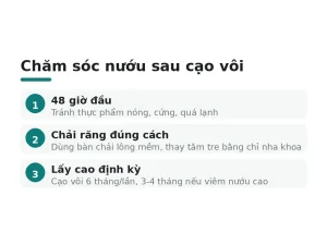Chăm sóc nướu sau cạo vôi