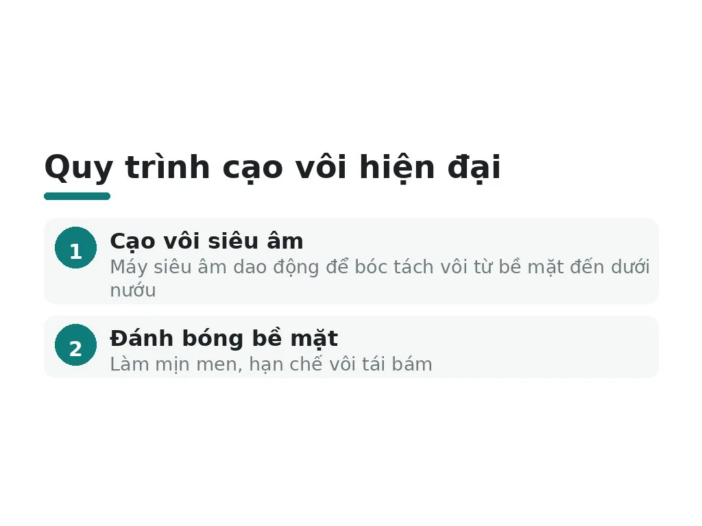 Quy trình cạo vôi ra sao
