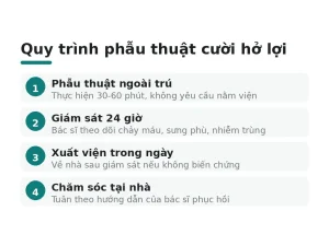 Quy trình phẫu thuật cười hở lợi