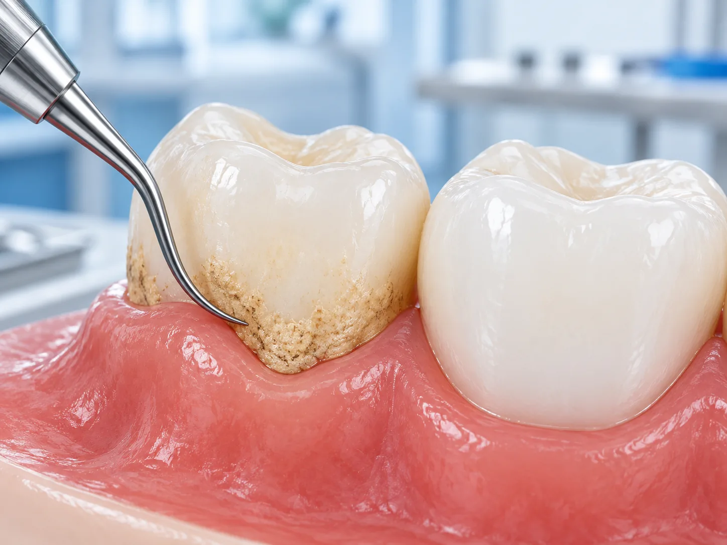 Máy cầm tay có làm sạch hết cao răng không?