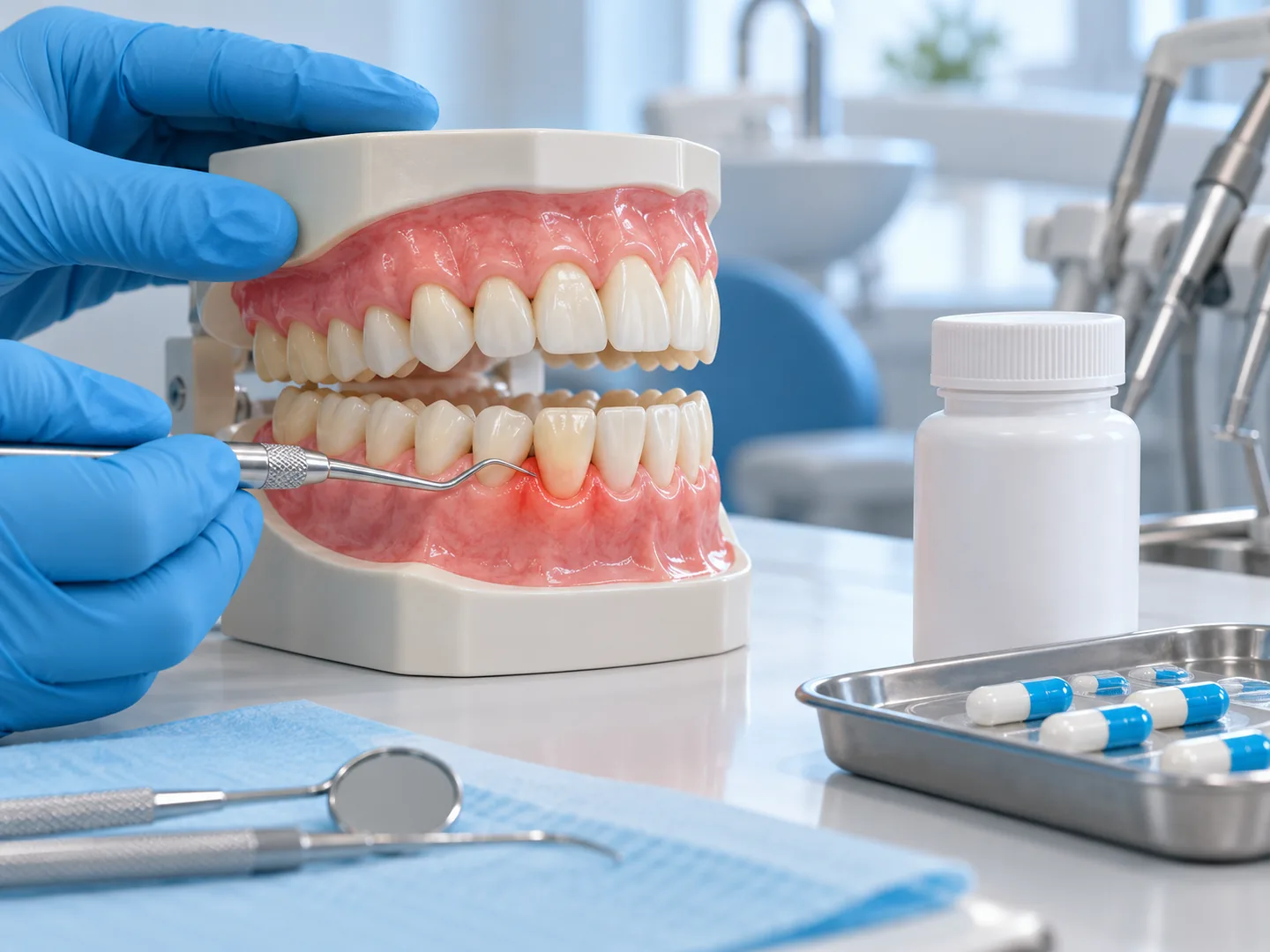 Trường hợp nào có thể cần dùng kháng sinh sau khi cạo vôi răng?