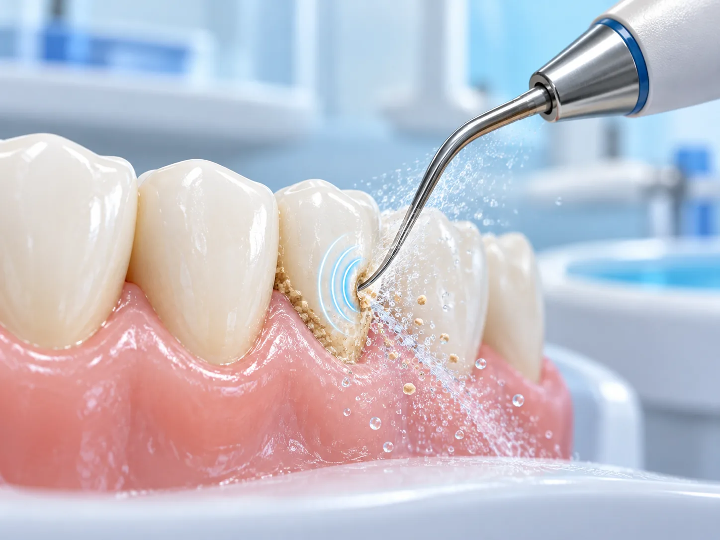 Máy siêu âm giúp cạo vôi răng nhanh và nhẹ nhàng hơn ra sao?